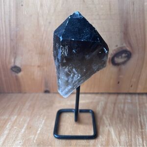Smoky Quartz Crystal on Metal Stand